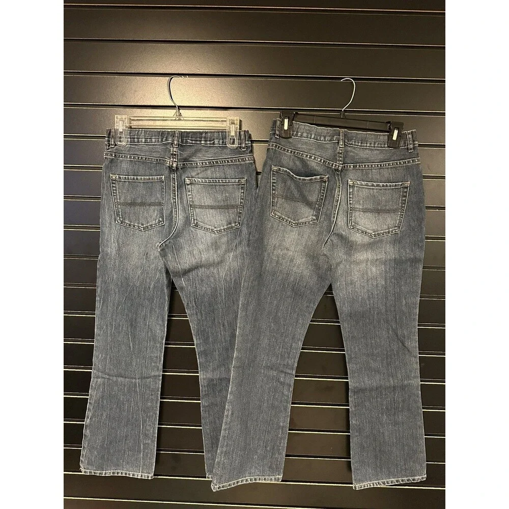 Lot of 2 Children’s Place Boys Bootcut Jeans Size 14 HUSKY Adjustable Waist